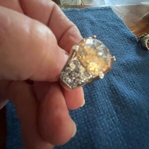 Elegant Silver Statement Women's Ring